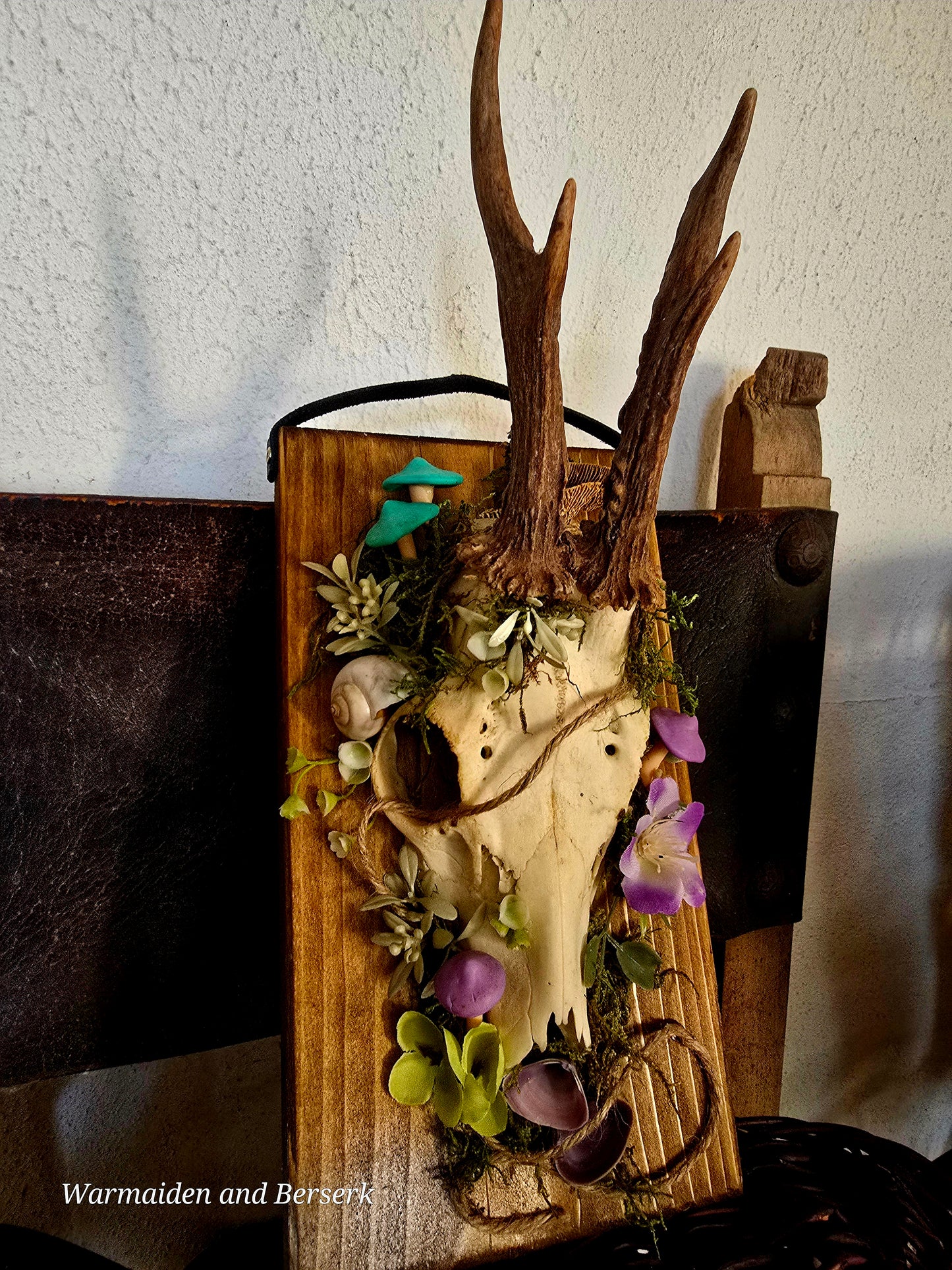 Fantasy decoration made of deer skull