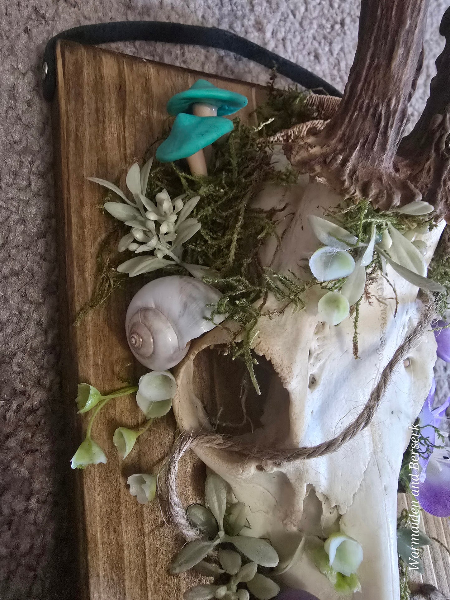 Fantasy decoration made of deer skull