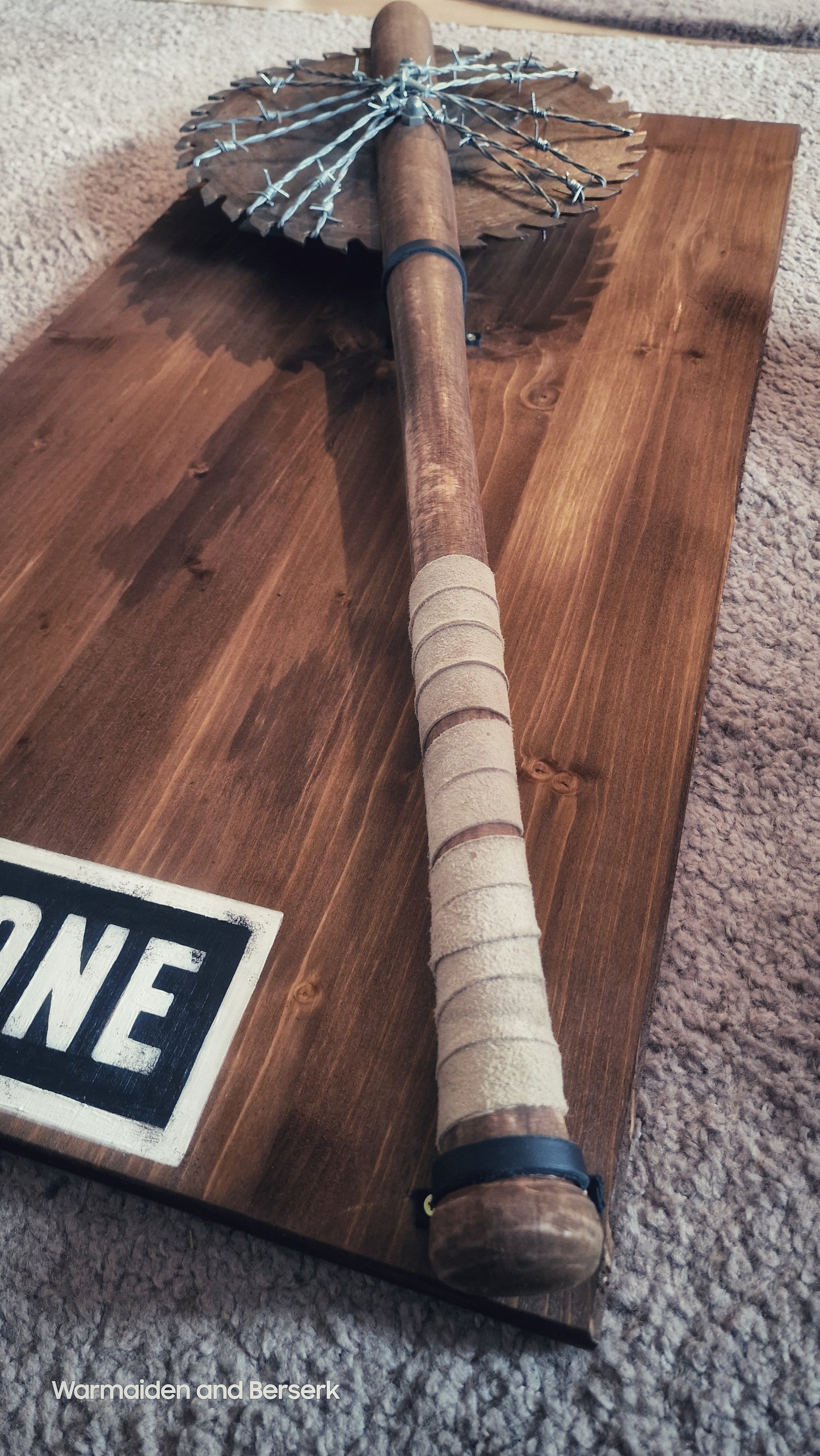 'Days Gone' Baseball Bat Axe on Display