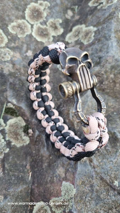 Schwarz und Camouflage Sanctified Knot Paracord Armband mit hochwertig