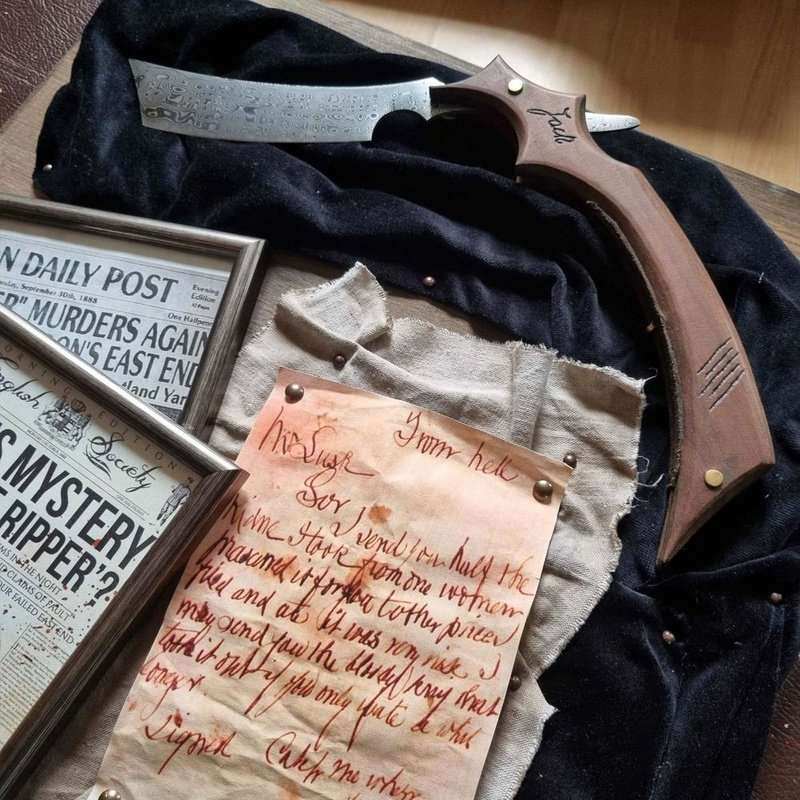 Handgefertigtes Jack the Ripper Display 'From Hell', mit großem handge