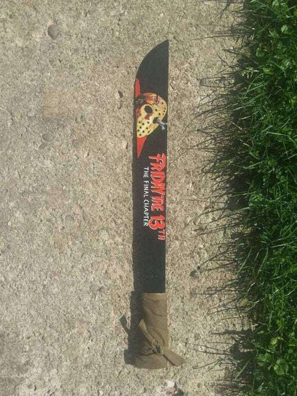 Handbemalte Machete aus Federstahl mit Jason Voorhees