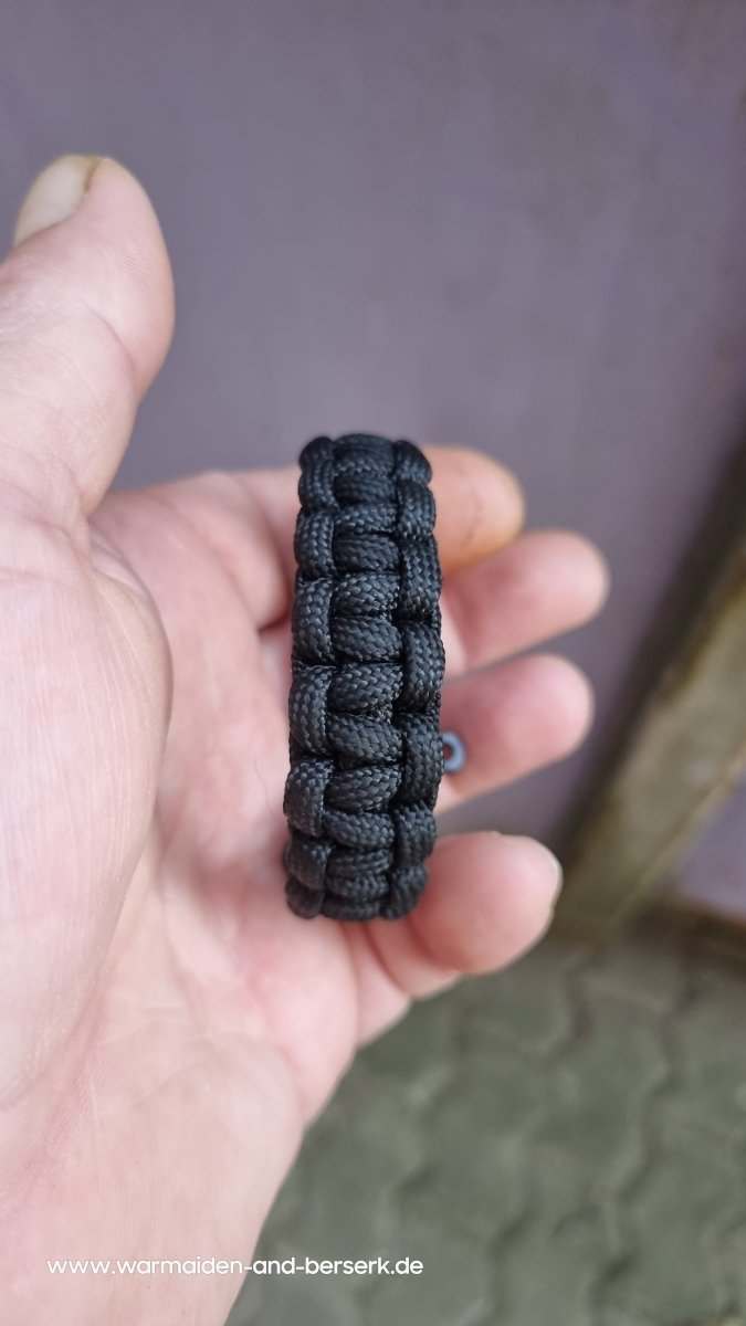 Einfaches Paracord Armband 'Cobra Knot' Night Small