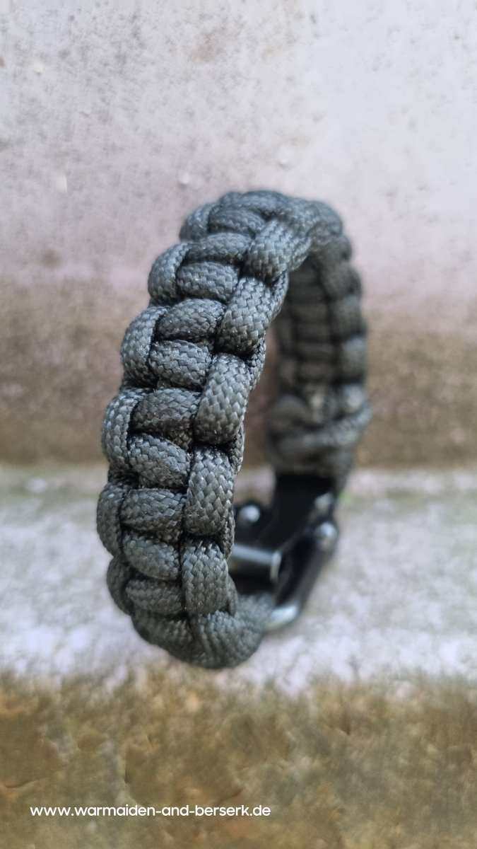 Einfaches Paracord Armband 'Cobra Knot' Night Small