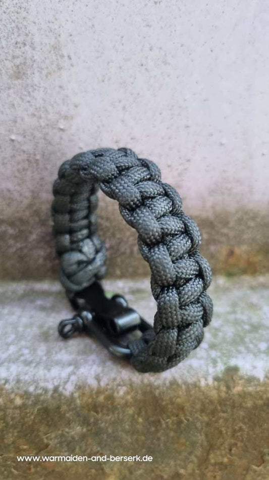 Einfaches Paracord Armband 'Cobra Knot' Night Small