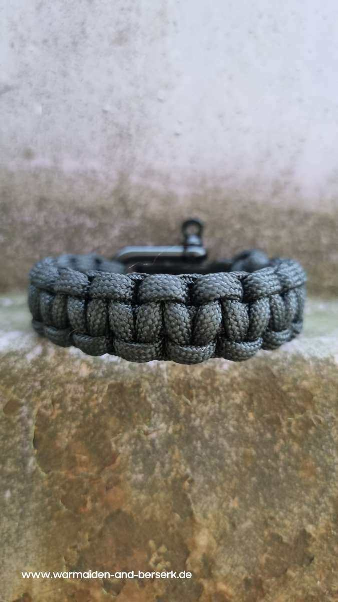 Einfaches Paracord Armband 'Cobra Knot' Night Small