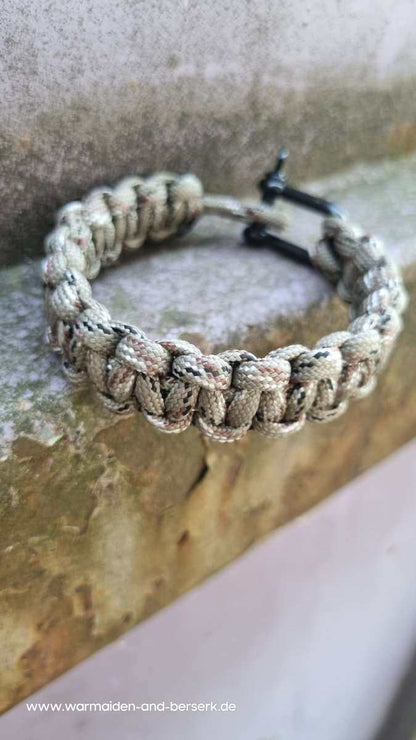 Einfaches Paracord Armband 'Cobra Knot' Tundra