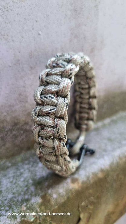 Einfaches Paracord Armband 'Cobra Knot' Tundra