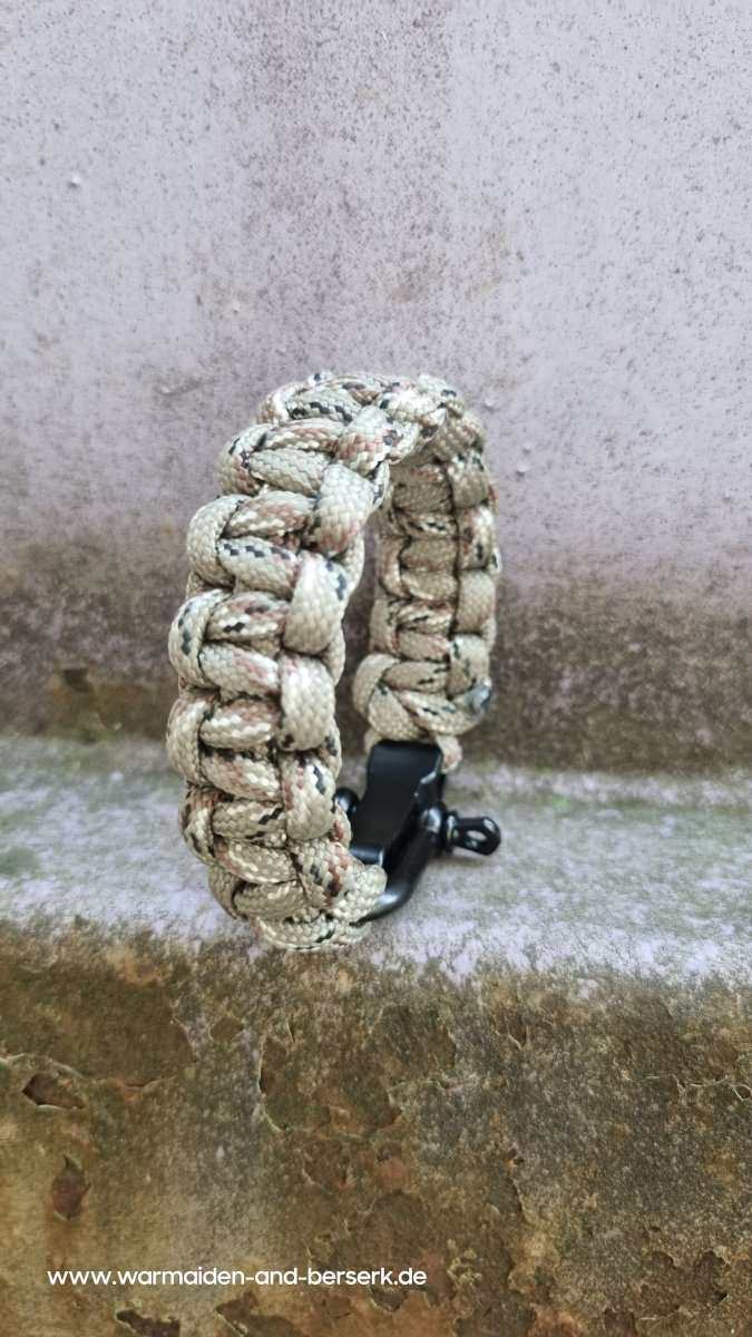 Einfaches Paracord Armband 'Cobra Knot' Tundra Small