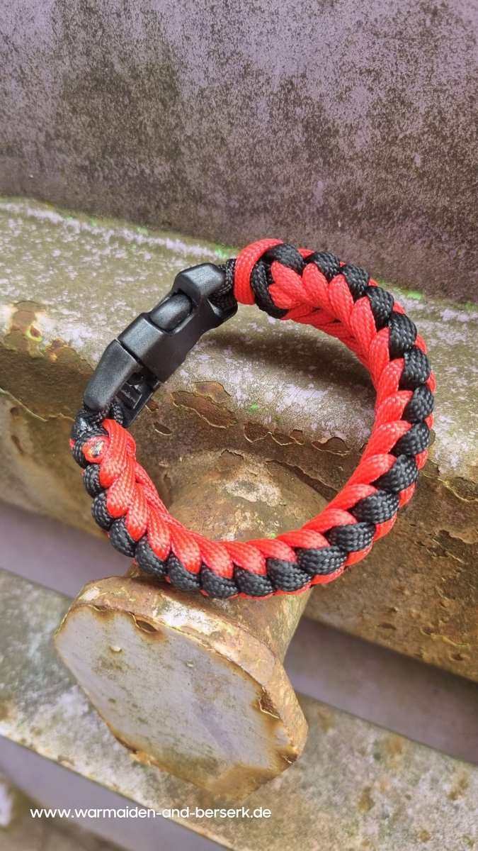 Einfaches Paracord Armband Red Night