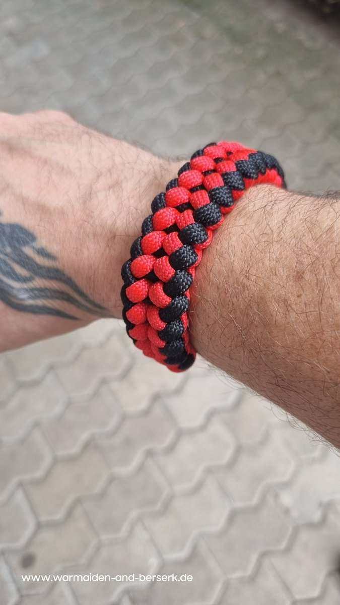 Einfaches Paracord Armband Red Night