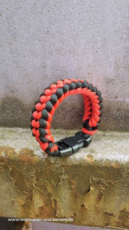 Einfaches Paracord Armband Red Night