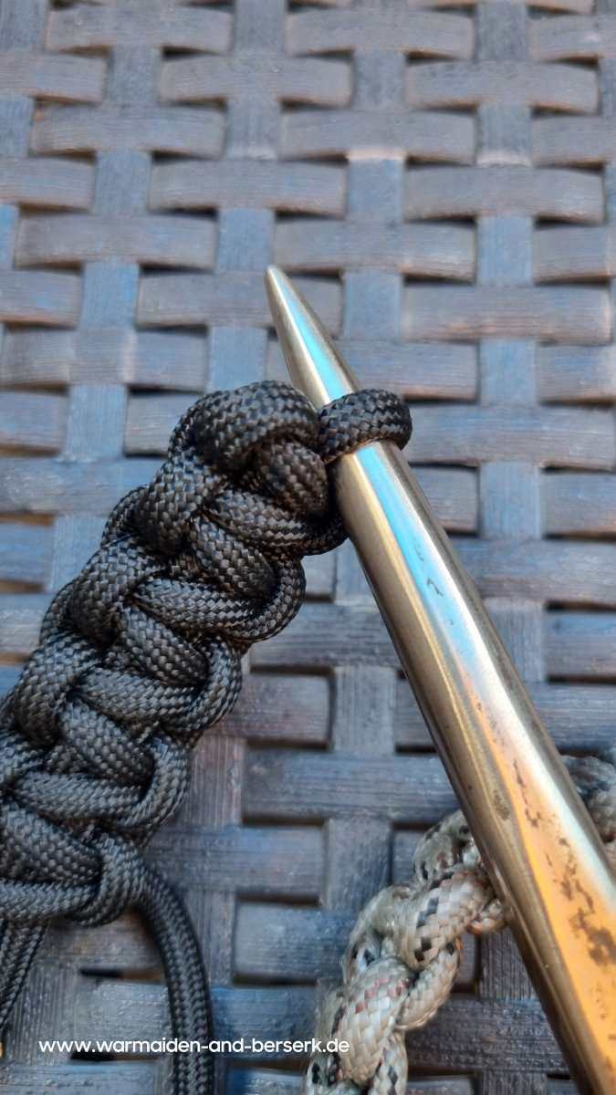 Handgeschmiedeter Paracord Marlin Spike aus Schmiedebronze