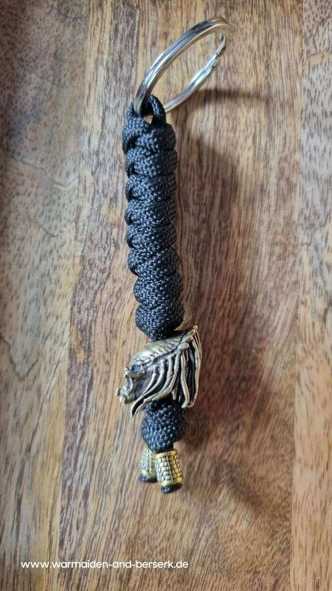 Einfacher Paracord Key Chain mit 'Predator' und 'Alien' Perle