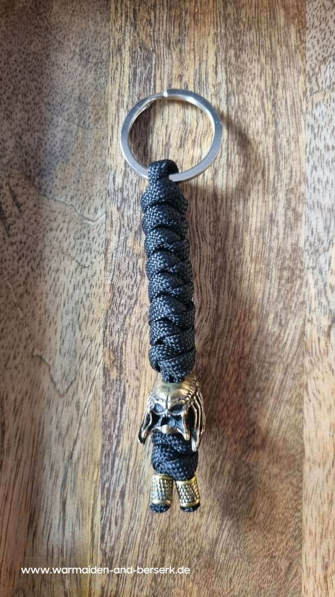 Einfacher Paracord Key Chain mit 'Predator' und 'Alien' Perle