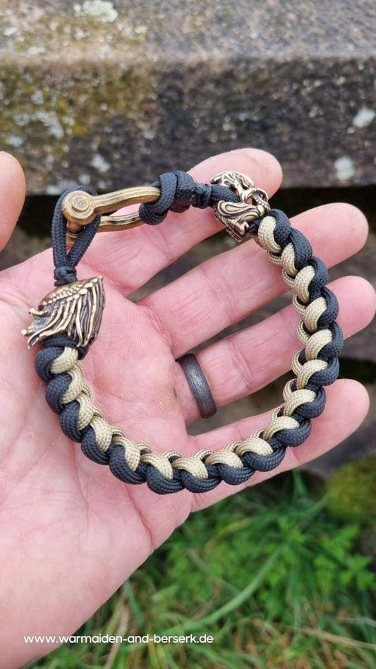 Shark Knot Paracord Armband "Alien vs Predator" mit Predator und Alien