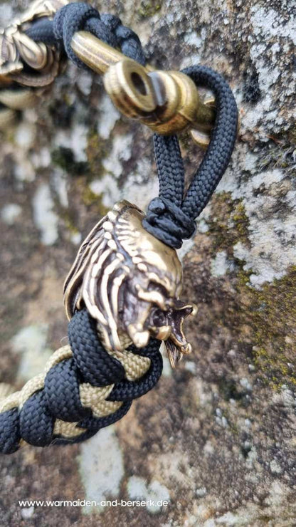 Shark Knot Paracord Armband "Alien vs Predator" mit Predator und Alien