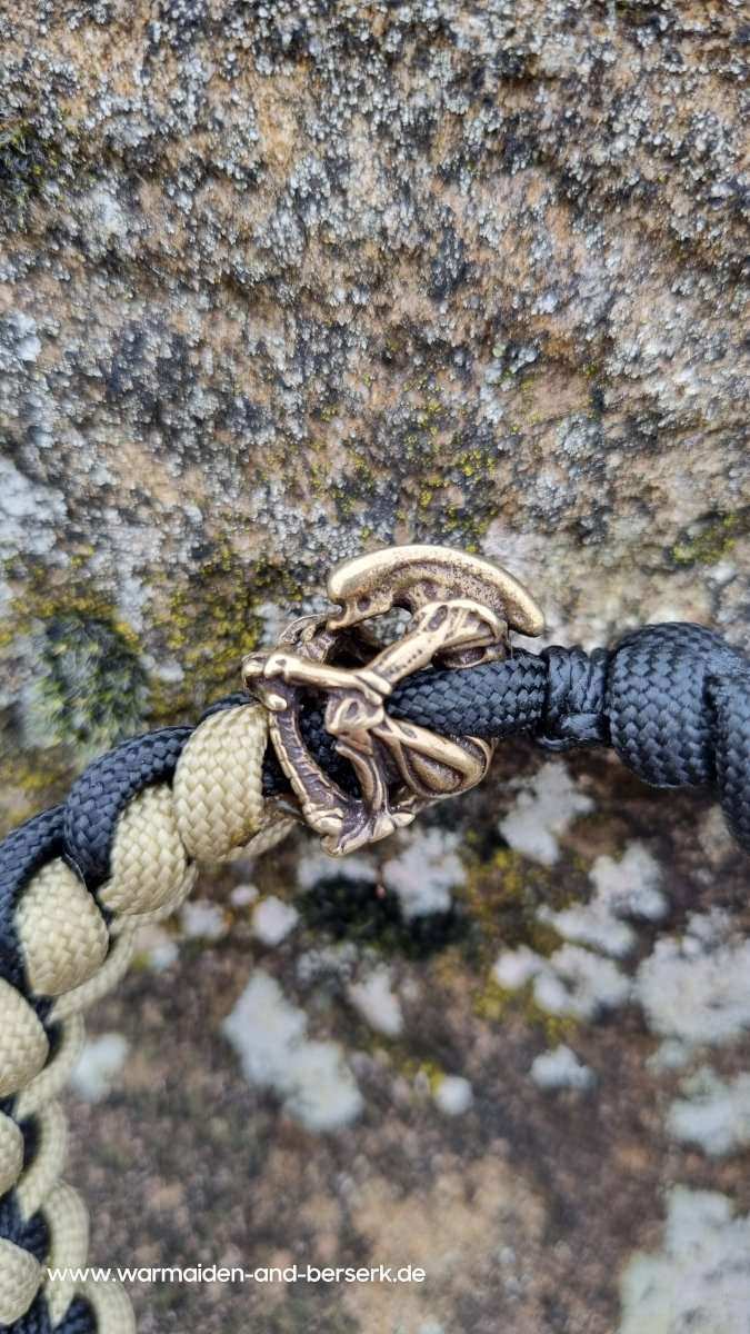 Shark Knot Paracord Armband "Alien vs Predator" mit Predator und Alien