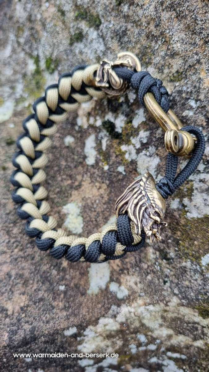 Shark Knot Paracord Armband "Alien vs Predator" mit Predator und Alien