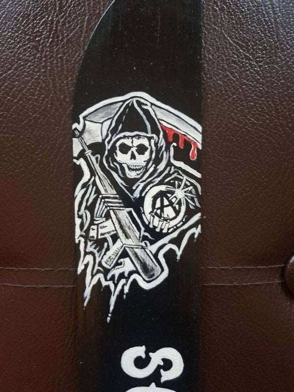 Handbemalte Sons of Anarchy Machete aus Federstahl